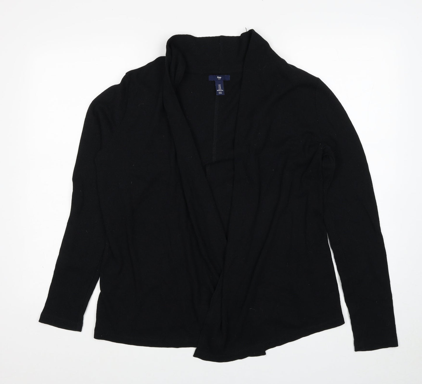 Gap Womens Black V-Neck Cotton Cardigan Jumper Size M