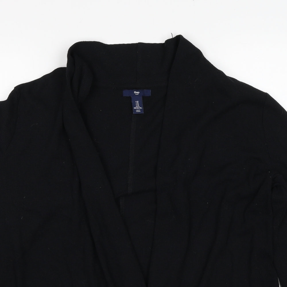 Gap Womens Black V-Neck Cotton Cardigan Jumper Size M