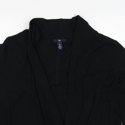 Gap Womens Black V-Neck Cotton Cardigan Jumper Size M