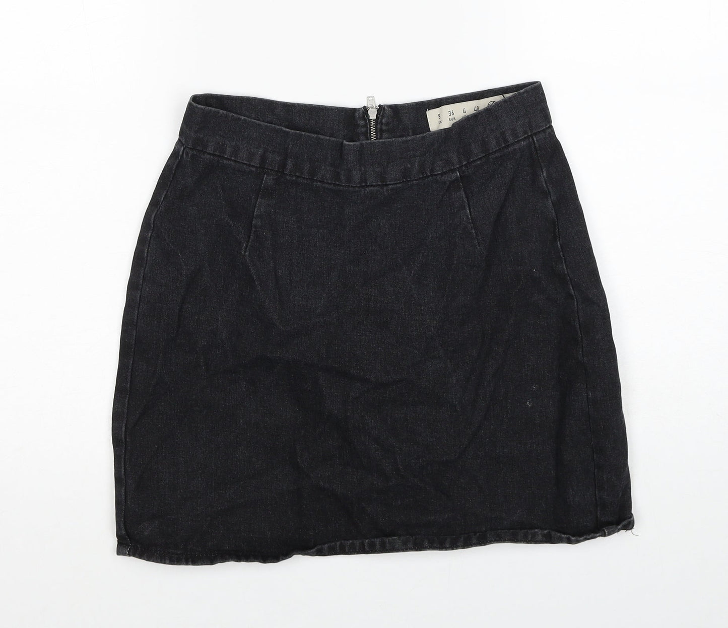 Womens UK Size 8 Denim & Co. Black Straight & Pencil Skirt