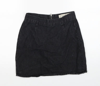 Womens UK Size 8 Denim & Co. Black Straight & Pencil Skirt