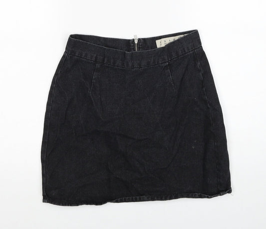 Womens UK Size 8 Denim & Co. Black Straight & Pencil Skirt