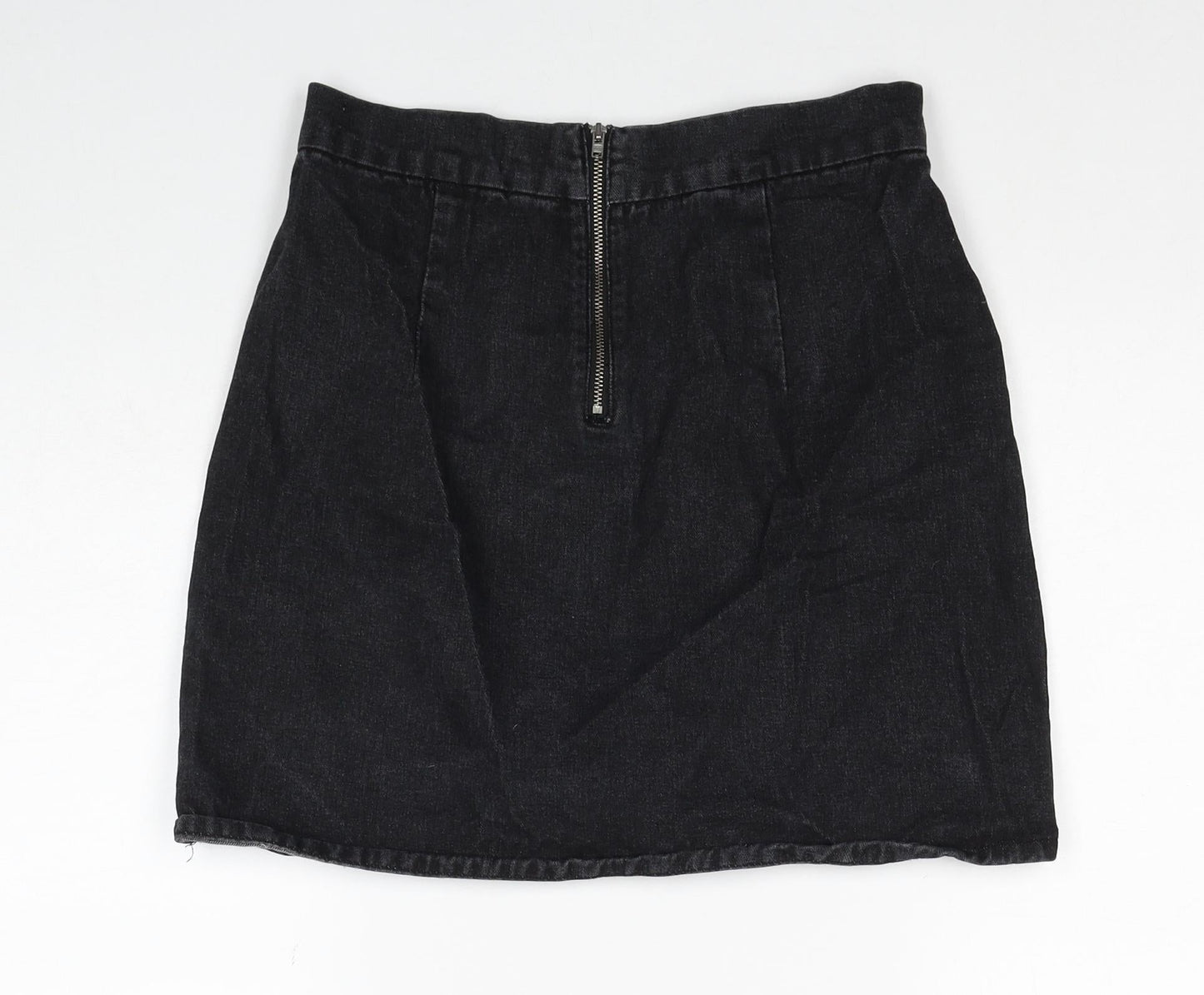 Womens UK Size 8 Denim & Co. Black Straight & Pencil Skirt