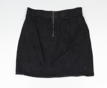 Womens UK Size 8 Denim & Co. Black Straight & Pencil Skirt