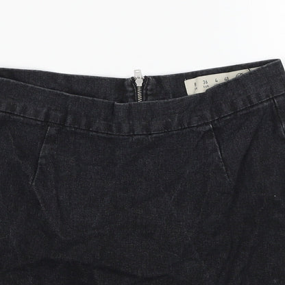 Womens UK Size 8 Denim & Co. Black Straight & Pencil Skirt