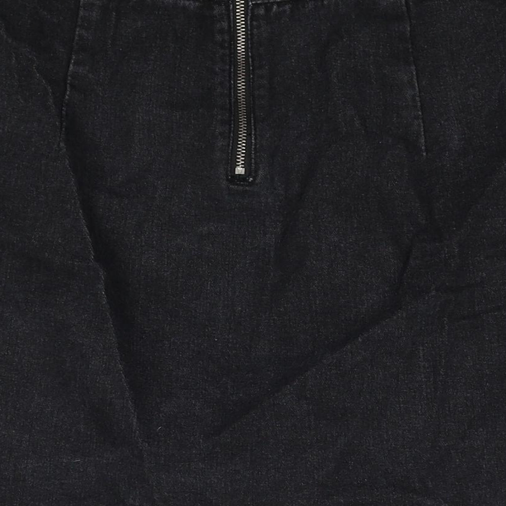 Womens UK Size 8 Denim & Co. Black Straight & Pencil Skirt