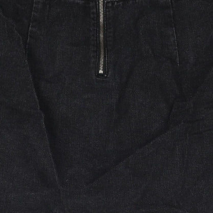 Womens UK Size 8 Denim & Co. Black Straight & Pencil Skirt