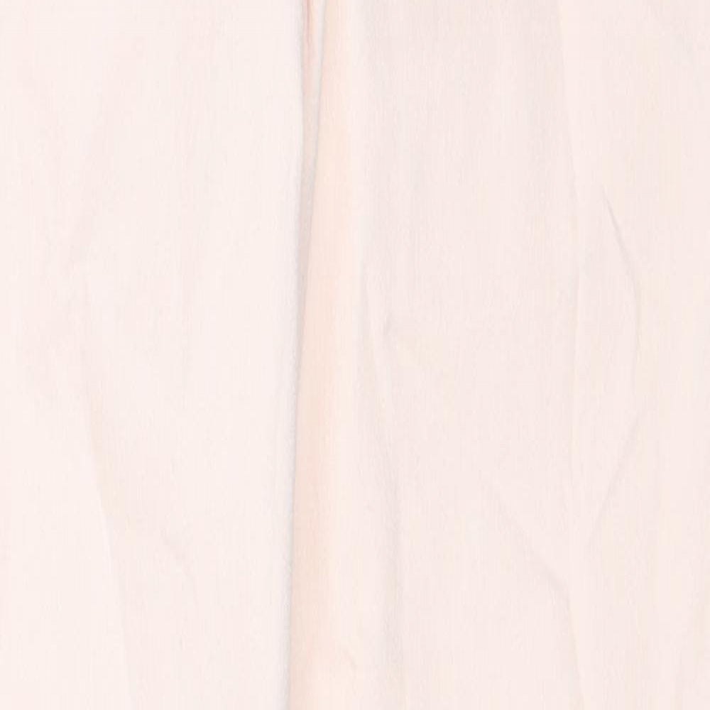 Divided by H&M Womens Pink Cotton Skinny Jeans Size 12 Regular Zip