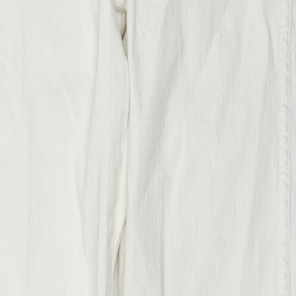 Womens UK Size 28 H&M Regular Fit Skinny White Jeans