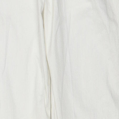 Womens UK Size 28 H&M Regular Fit Skinny White Jeans