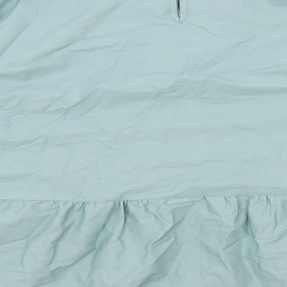 Womens UK Size 14 Marks and Spencer Blue Basic Blouse