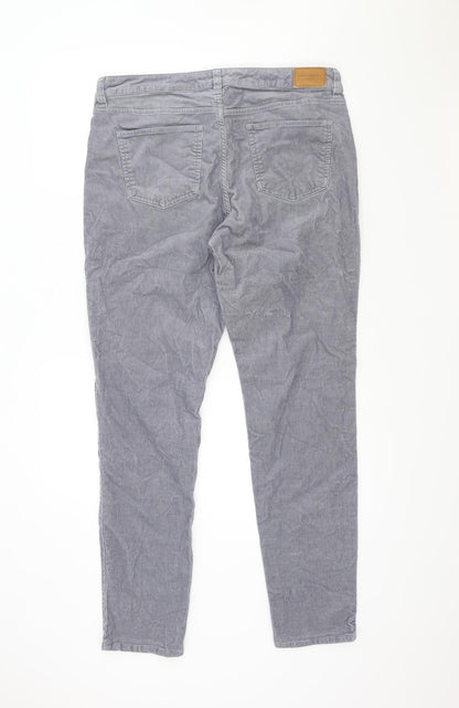 Sportscraft Womens Grey Polyester Skinny Jeans Size 14 Regular Zip