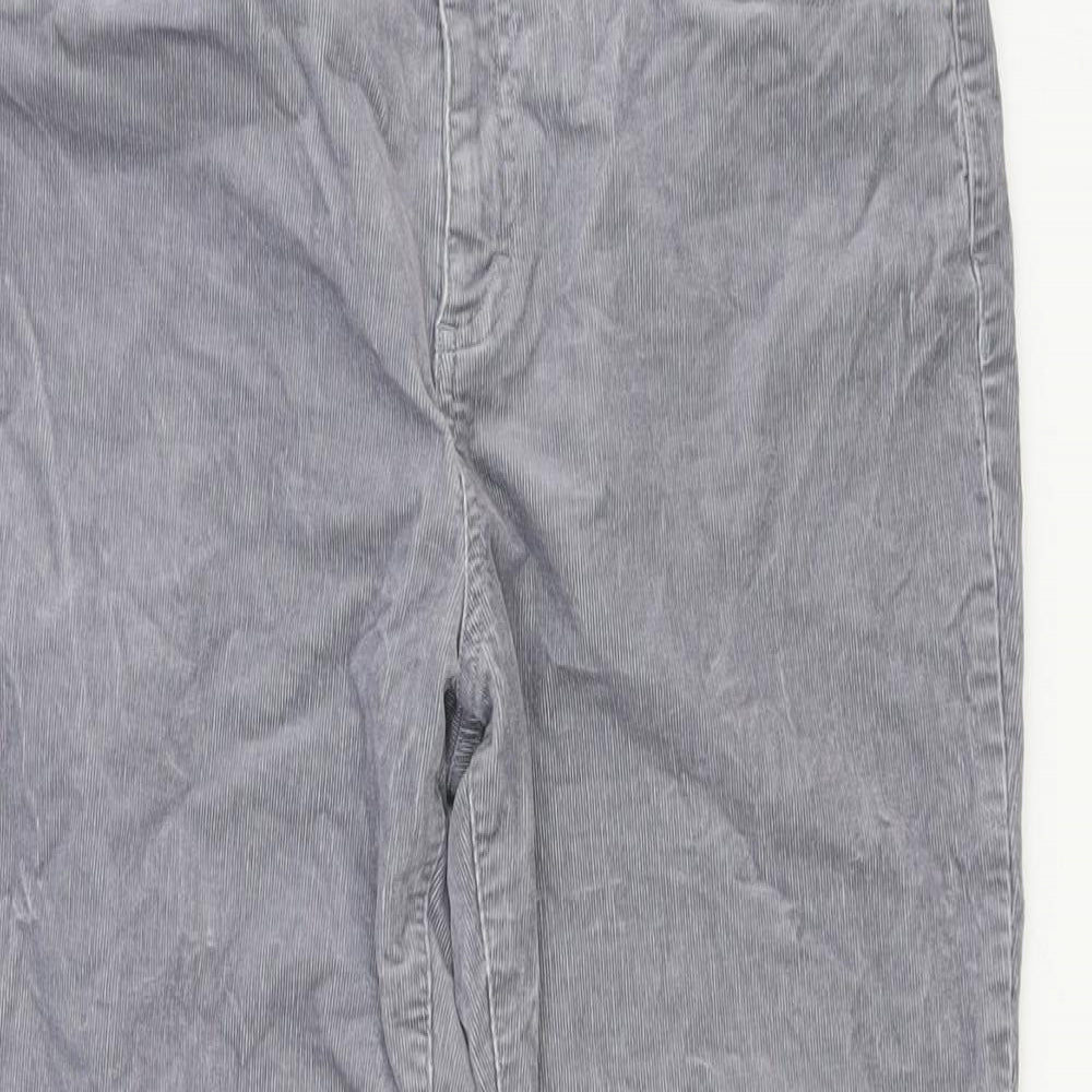 Sportscraft Womens Grey Polyester Skinny Jeans Size 14 Regular Zip