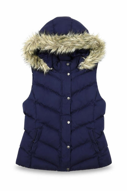 Womens UK Size M Gap Blue Quilted Coat