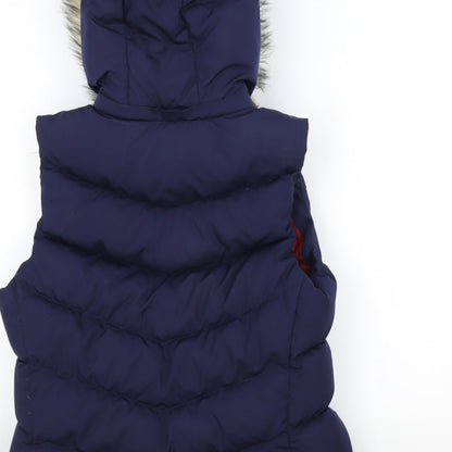 Womens UK Size M Gap Blue Quilted Coat