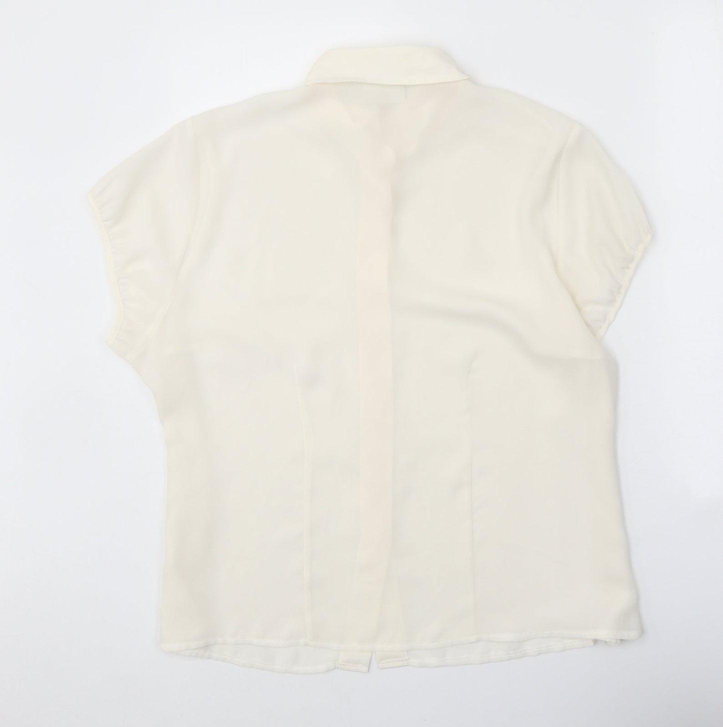Womens UK Size 20 essence White Basic Button-Up