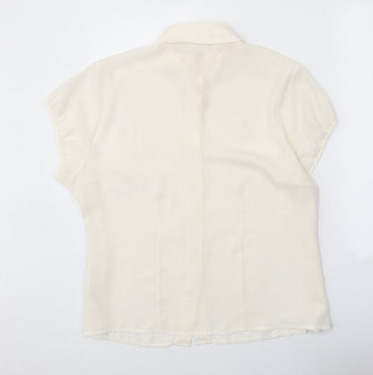 Womens UK Size 20 essence White Basic Button-Up