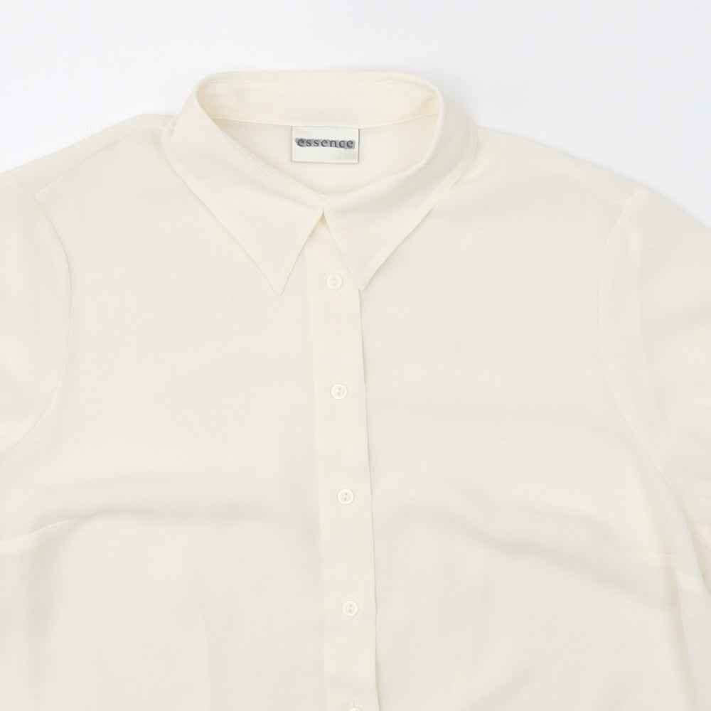 Womens UK Size 20 essence White Basic Button-Up