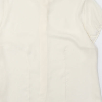 Womens UK Size 20 essence White Basic Button-Up