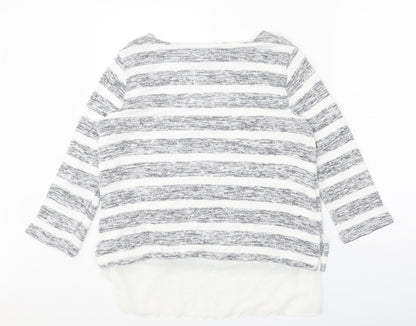 Womens UK Size 10 Phase Eight White Pullover Jumper