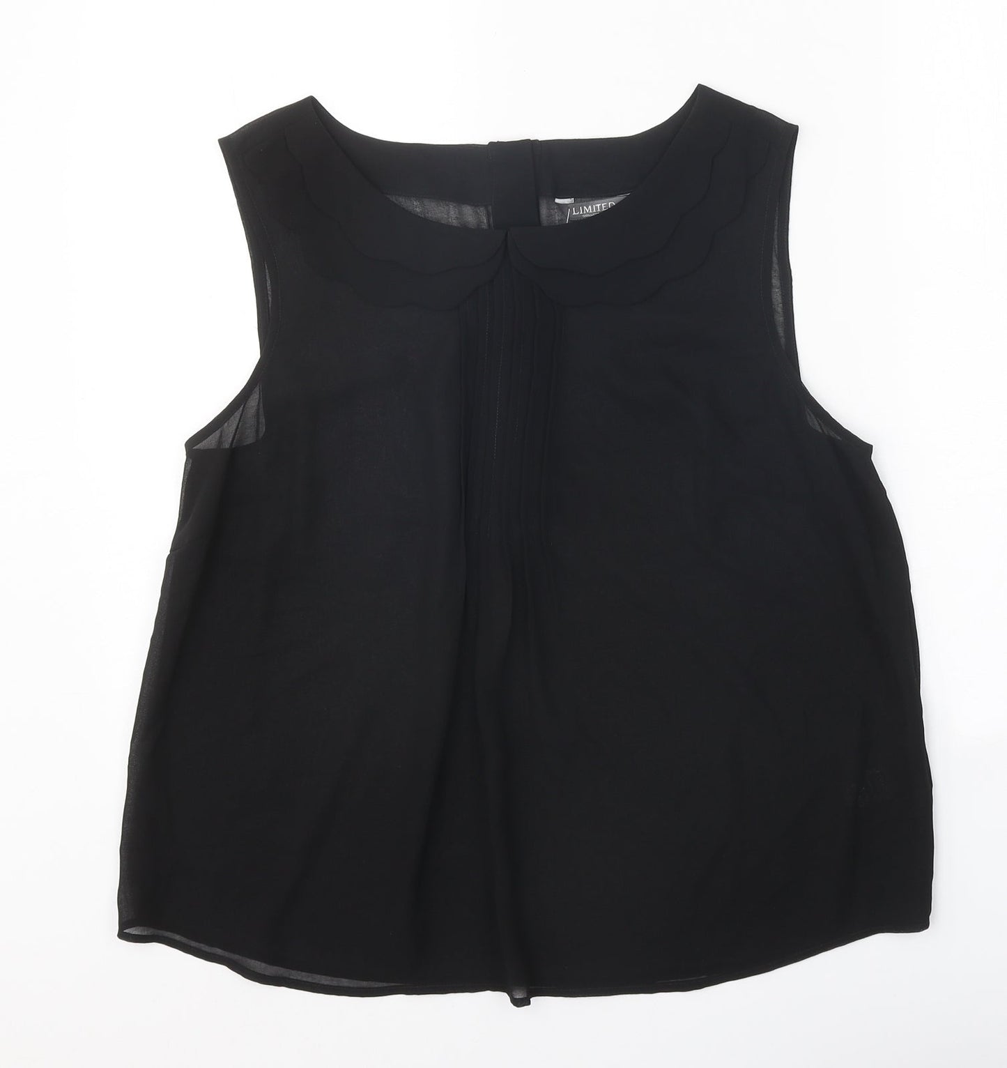 Womens UK Size 14 Limited Black Basic Tank