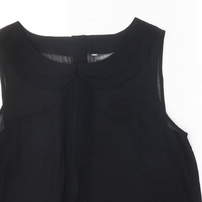 Womens UK Size 14 Limited Black Basic Tank