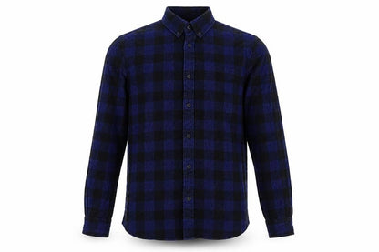 Mens UK Size S Marks and Spencer Blue  Button-Up Long Sleeve Casual Shirt