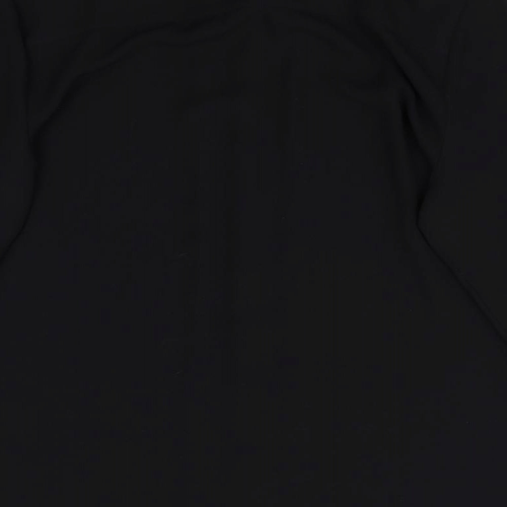 Womens UK Size 8 Wallis Black Basic Button-Up