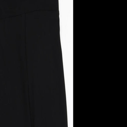 New Look Womens Black Polyester Shift Size 8 Halter Zip - Keyhole Front