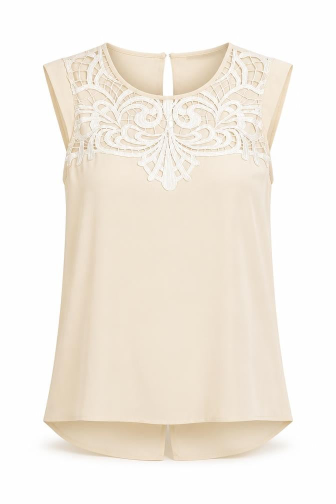 Womens UK Size 8 Oasis Ivory Basic Blouse
