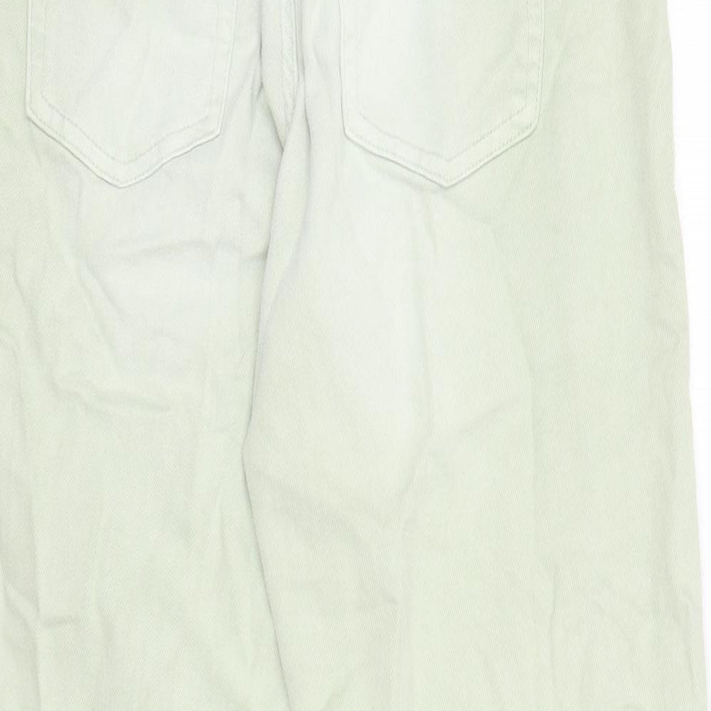 Womens UK Size 8 Marks and Spencer Regular Fit Boyfriend Green Jeans
