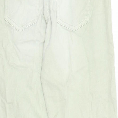Womens UK Size 8 Marks and Spencer Regular Fit Boyfriend Green Jeans
