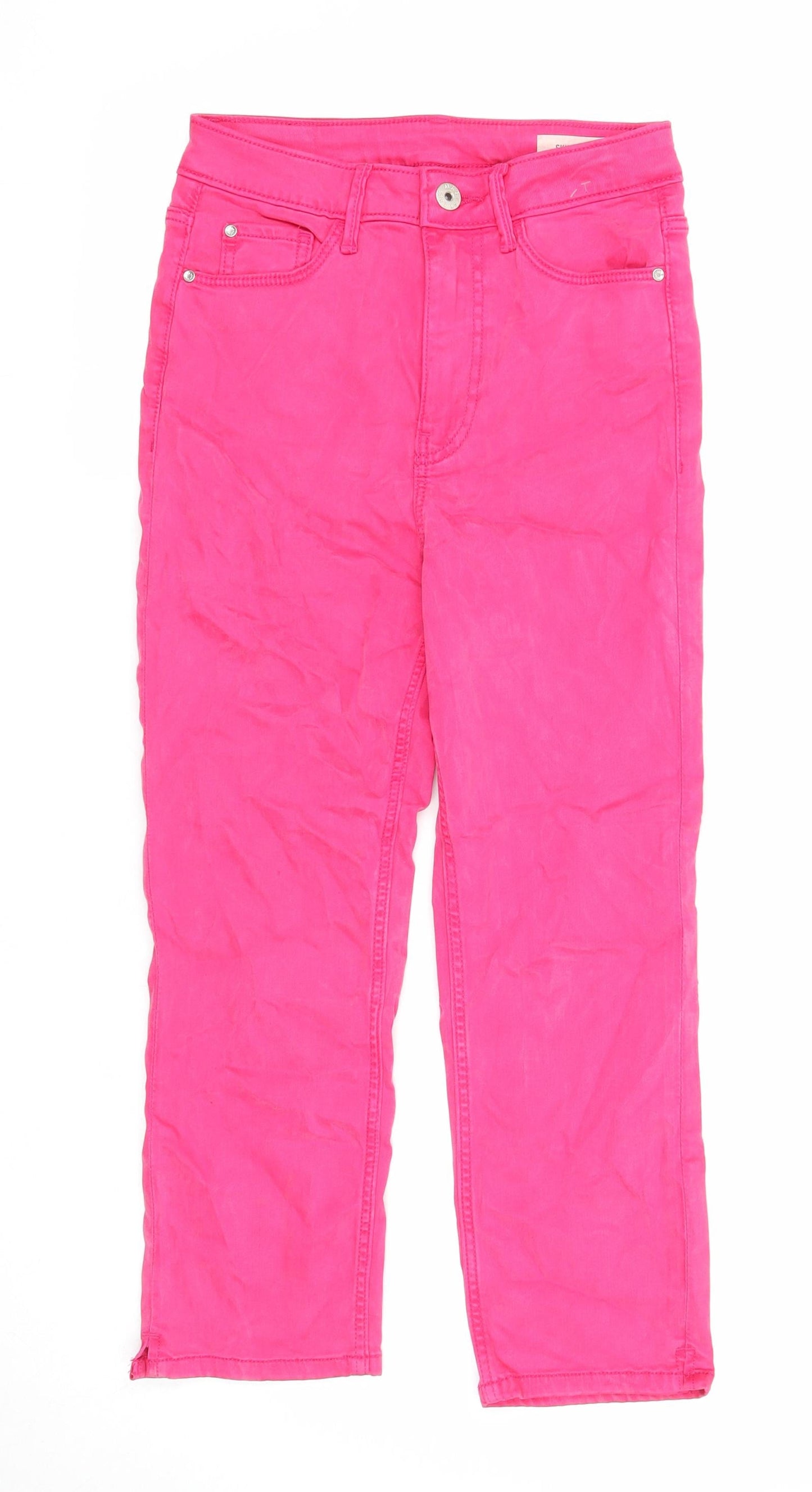 Womens UK Size 6 Marks and Spencer Regular Fit Straight Pink Jeans
