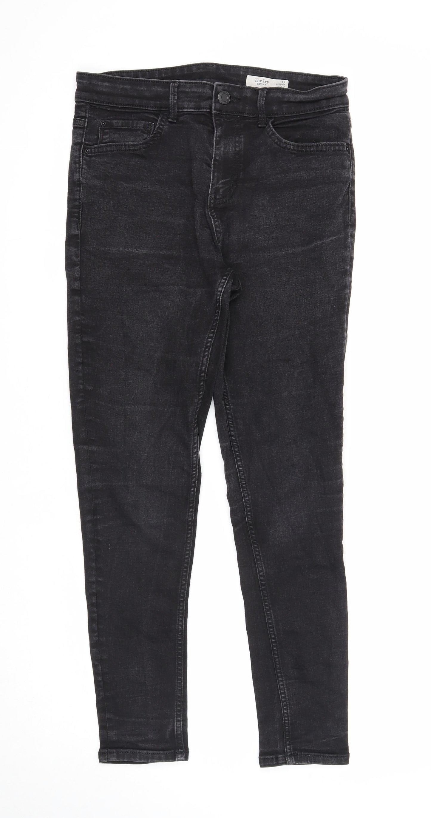 Womens UK Size 12 Marks and Spencer Regular Fit Skinny Black Jeans