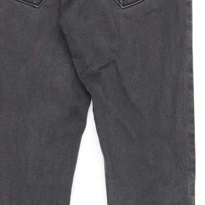 Womens UK Size 10 Preworn Regular Fit Skinny Black Jeans
