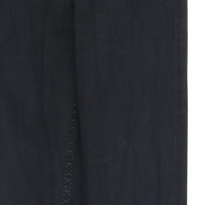 Topshop Womens Black Cotton Skinny Jeans Size 26 in Regular Zip