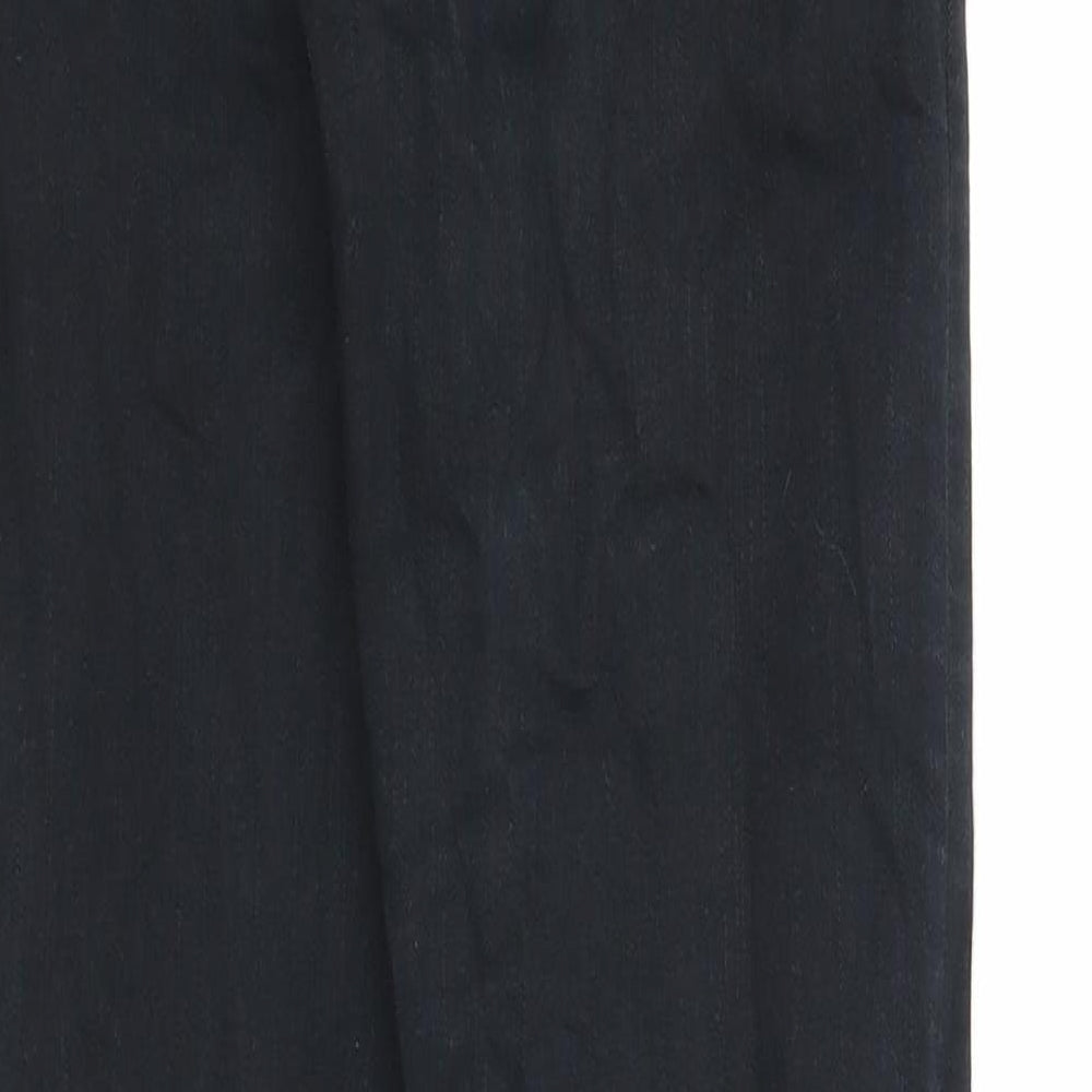 Topshop Womens Black Cotton Skinny Jeans Size 26 in Regular Zip