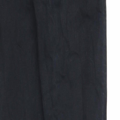 Topshop Womens Black Cotton Skinny Jeans Size 26 in Regular Zip