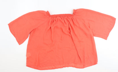 Womens UK Size 16 Atmosphere Red Basic Blouse