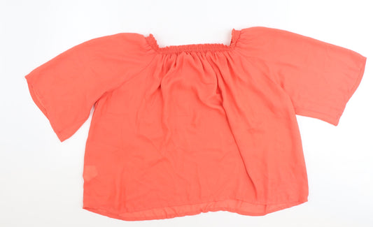Womens UK Size 16 Atmosphere Red Basic Blouse