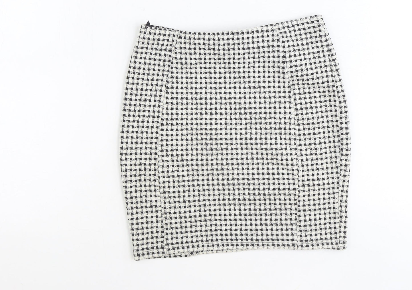 Papaya Womens Black Geometric Polyester Straight & Pencil Skirt Size 10