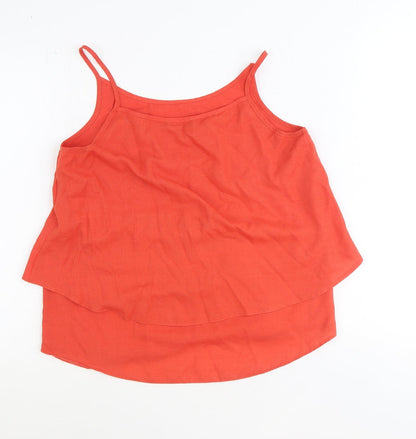 Hotsquash Womens Orange Polyester Camisole Tank Size 12 Scoop Neck