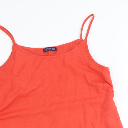 Hotsquash Womens Orange Polyester Camisole Tank Size 12 Scoop Neck