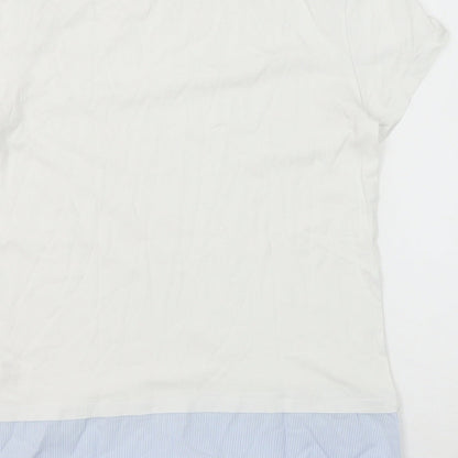 Womens UK Size XS H&M White Basic T-Shirt