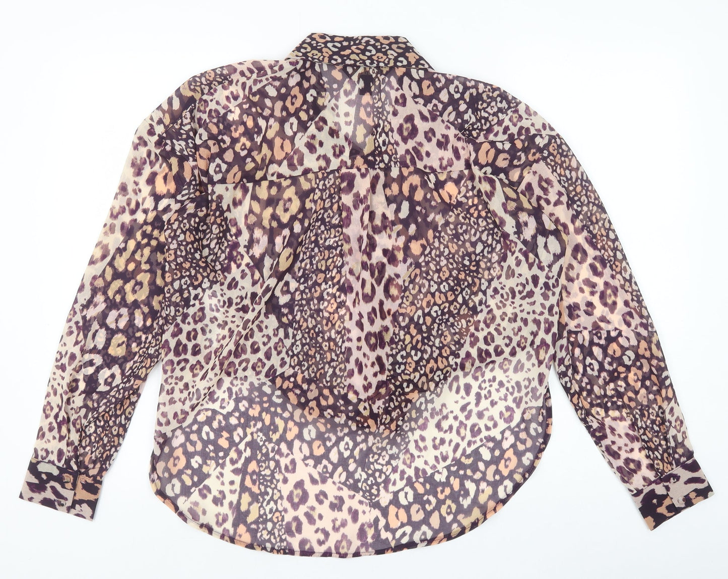 Womens UK Size 10 Lipsy Multicoloured Basic Button-Up