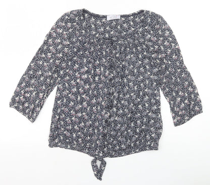 Womens UK Size 10 Marks and Spencer Grey Basic Blouse