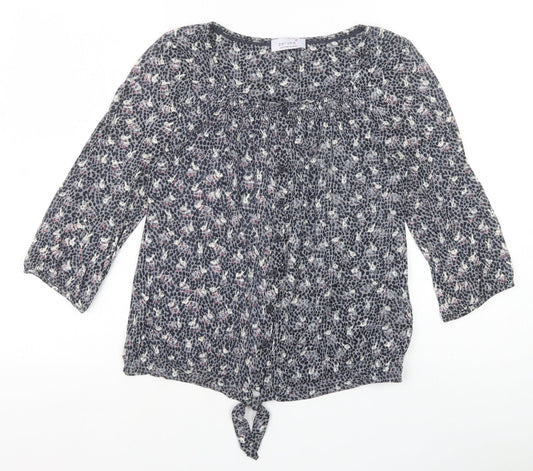 Womens UK Size 10 Marks and Spencer Grey Basic Blouse