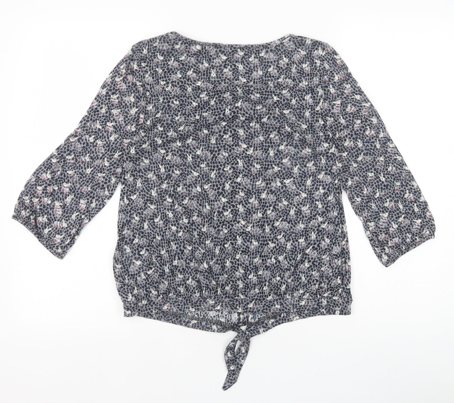 Womens UK Size 10 Marks and Spencer Grey Basic Blouse