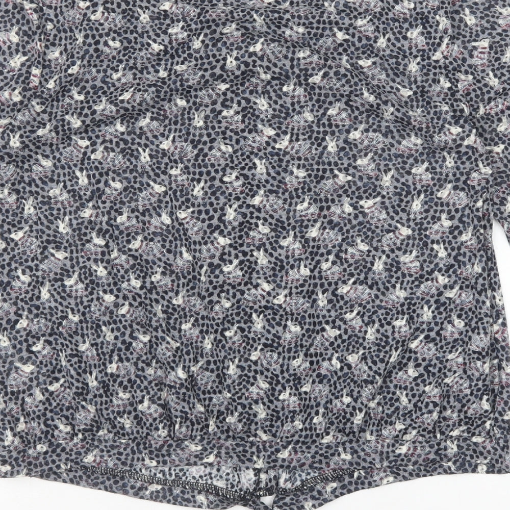 Womens UK Size 10 Marks and Spencer Grey Basic Blouse
