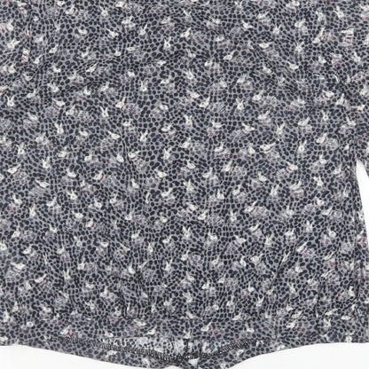 Womens UK Size 10 Marks and Spencer Grey Basic Blouse